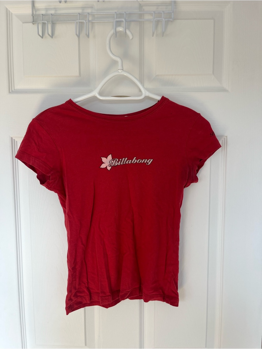 Billabong Red Girls' Short Sleeve Logo Tee